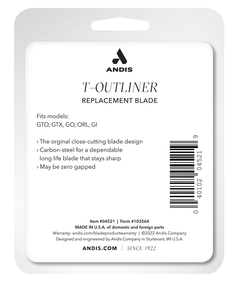 Andis T-Outliner® Replacement Blade - Stainless Steel