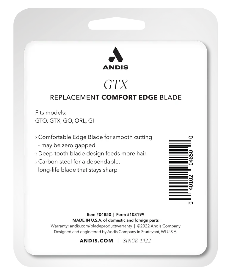 Andis GTX Deep Tooth T-Outliner® Replacement Blade - Carbon Steel