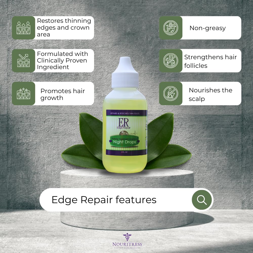 Nouritress Edge Repair Follicle Treatment Intensive Night Drops 2oz