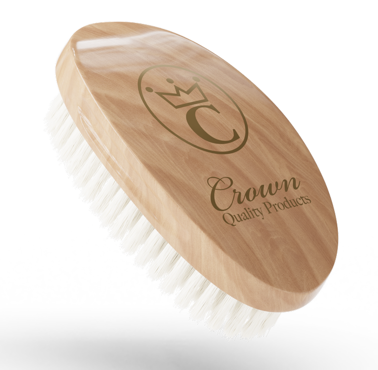 Crown Quality Brush Original Premium Natural Oak Medium-Firm Bristle Caesar Original