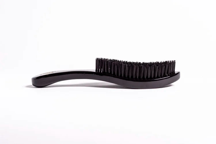 Crown Quality Brush Original Onyx Black Hard Flex Bristle Crown