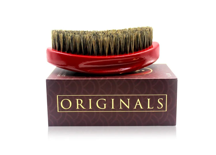 Crown Quality Brush Original Premium Caesar Deep Ruby Medium/Soft Bristle