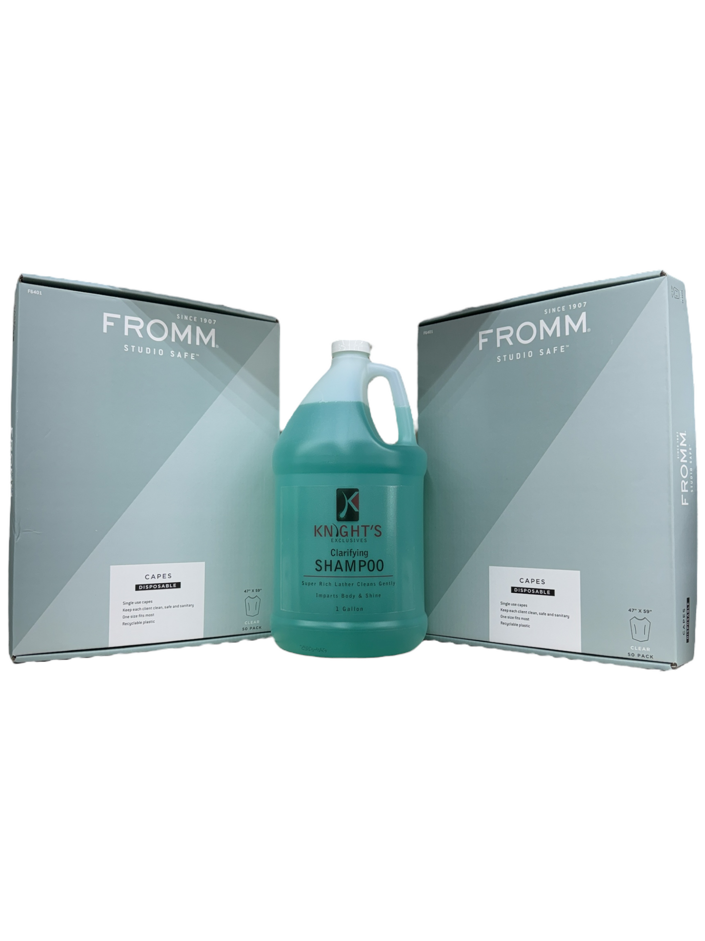 Knights Exclusives Clarifying Shampoo with FREE Fromm Disposable Capes