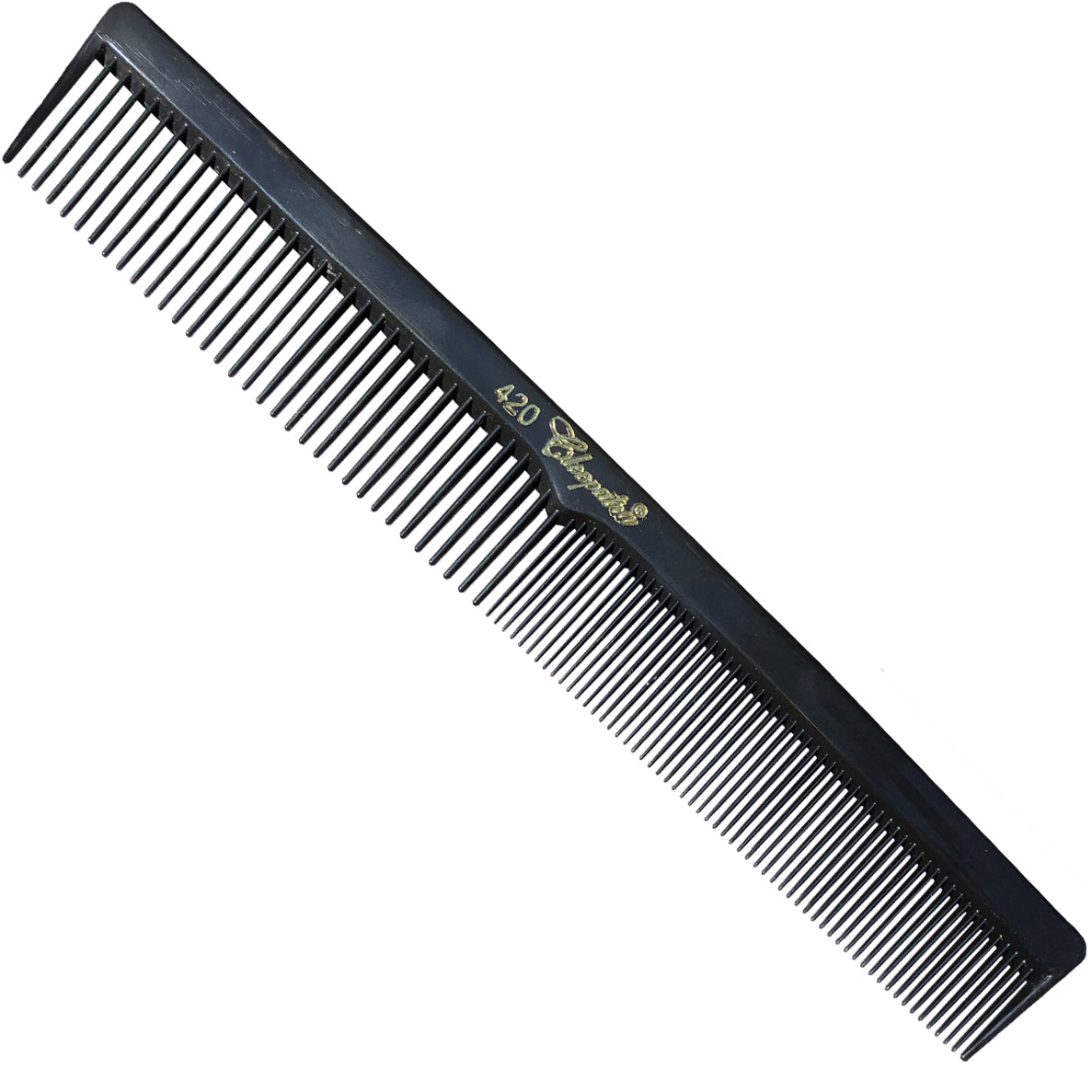 Krest Cleopatra #420 Black Ruler Back 7" Flat Back Styler 12pack