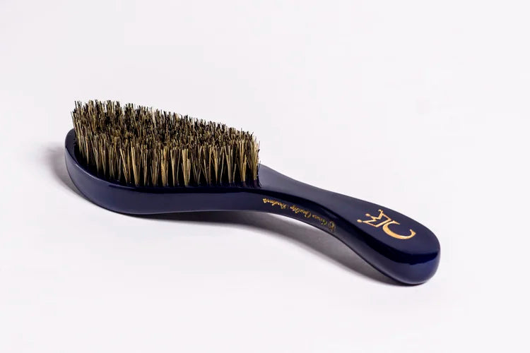 Crown Quality Brush Original Royal Blue Medium Mixed Boar Bristle Crown