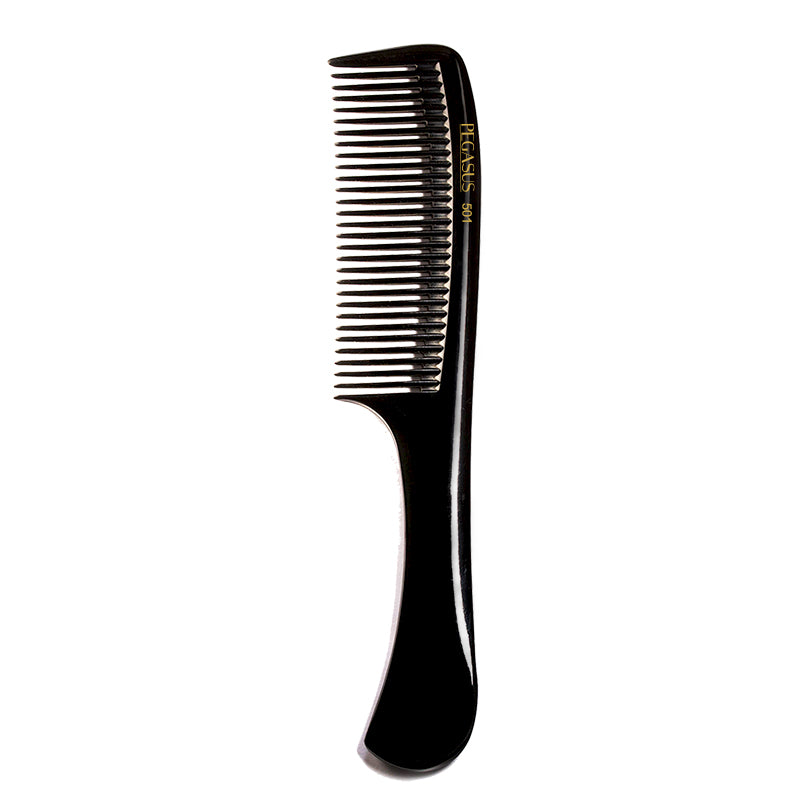 Pegasus Hard Rubber Shampoo/Color Rake Handle Combs