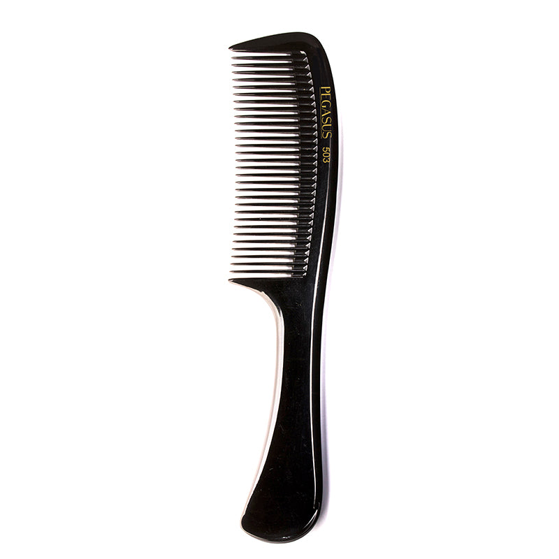Pegasus Hard Rubber Shampoo/Color Rake Handle Combs