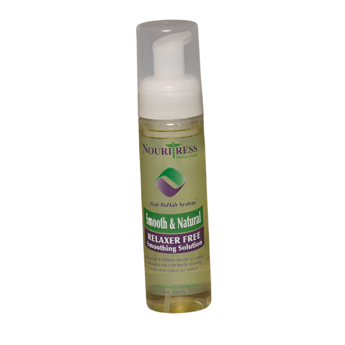 Nouritress Smooth & Natural Relaxer Free Straightening Restructuring Foam 8oz