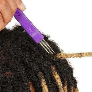 Annie Dreadlocks Crotchet Needle, 3-Hook (0.5mm) with Pik