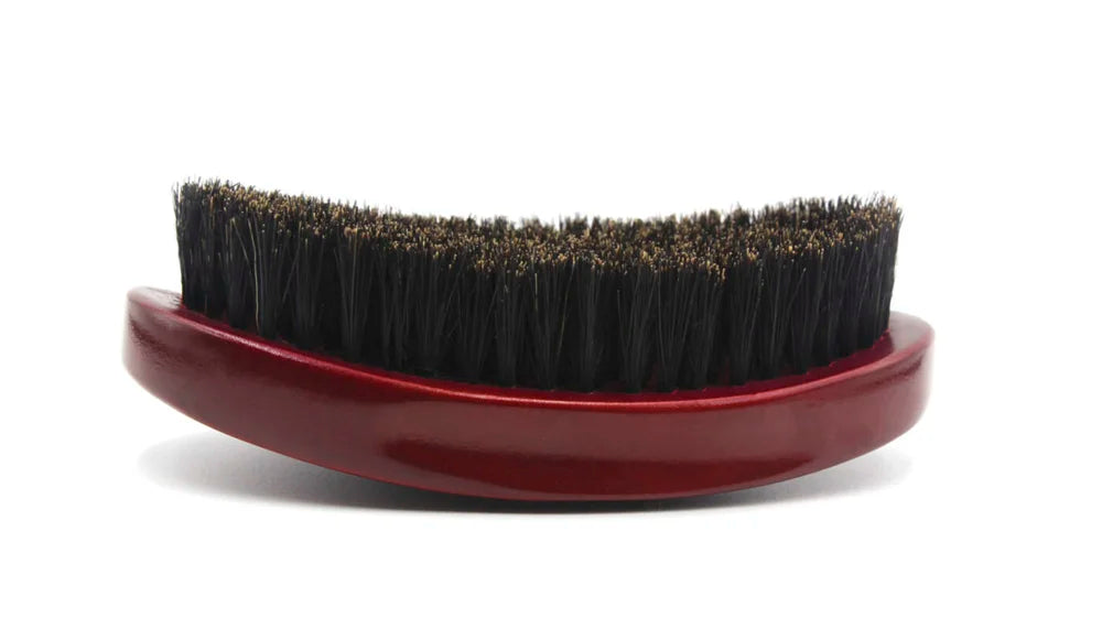 Crown Quality Mahogany Caesar Soft 100% Boar Bristle Original 360 Wave Brush