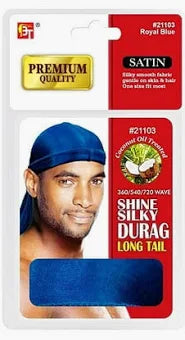 Beauty Town Premium Shine Silky Durag Long Tail Satin