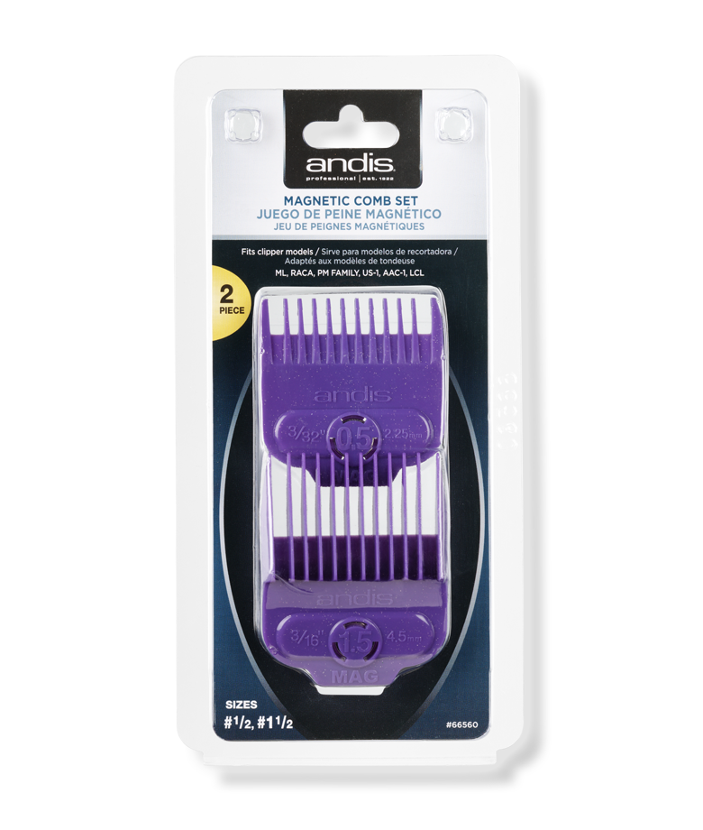 Andis Master® Magnetic Comb Set Dual Pack  .5 & 1.5 (2pcs)