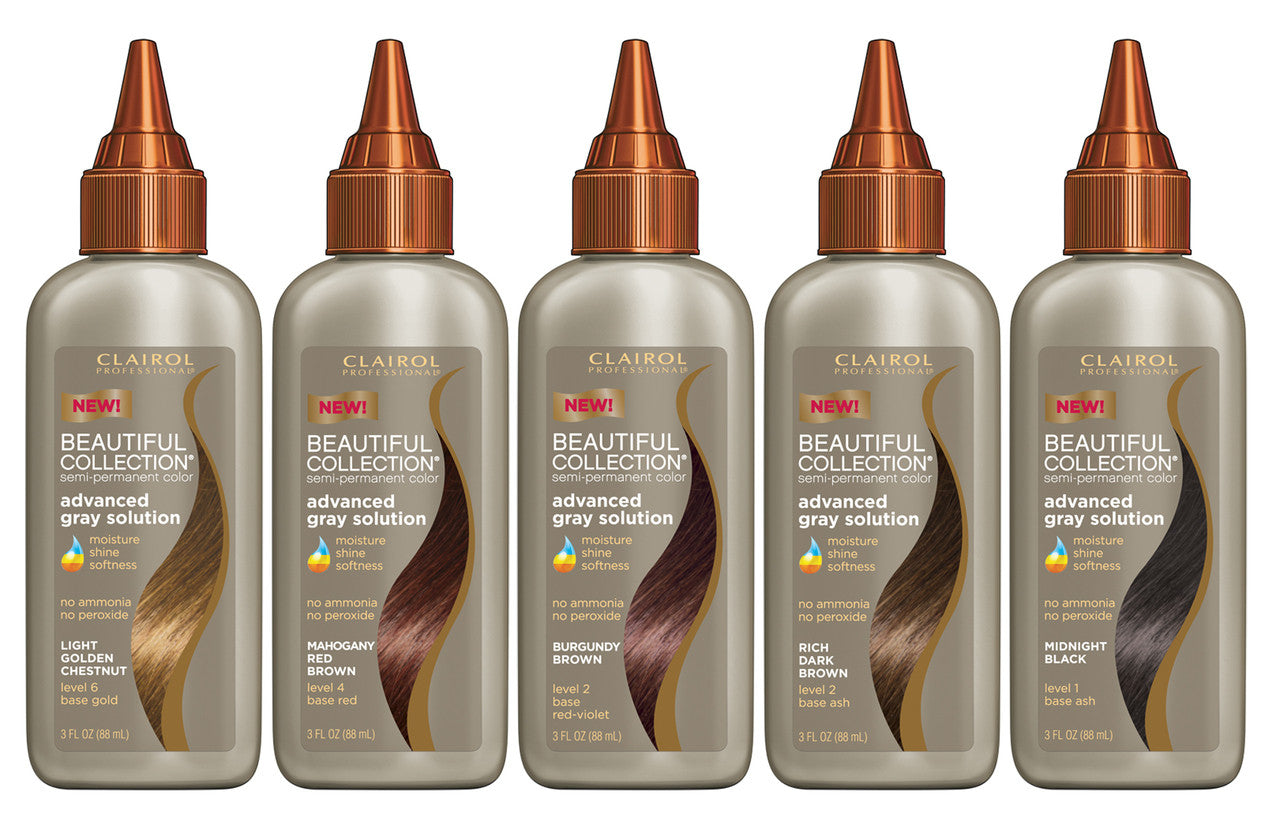 Clairol Beautiful Brown Advanced Gray Solution Semi-Permanent Color