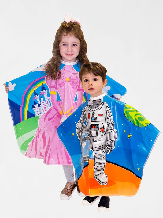 Betty Dain #272 Princess & Astronaut Vinyl Kids Shampoo Capes