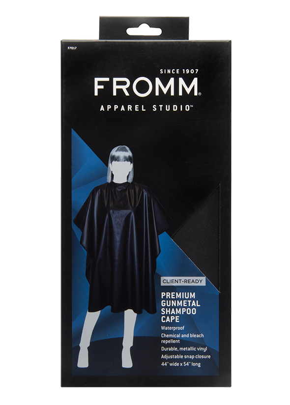 Fromm Client-Ready Premium Gunmetal Shampoo Cape