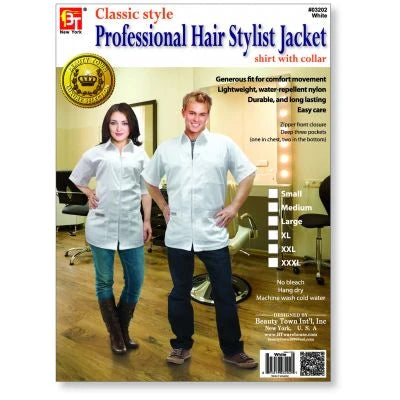 Stylist Jacket Classic Style Professional Hair Stylist Jacket – Knight's Beauty Supply