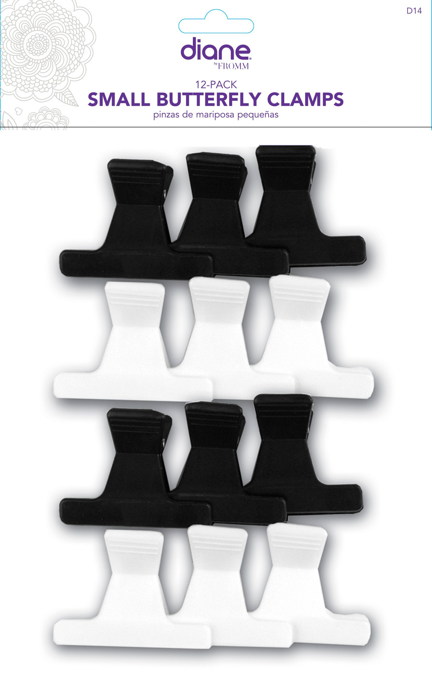 Diane D14 SM Butterfly Clamps 12PK