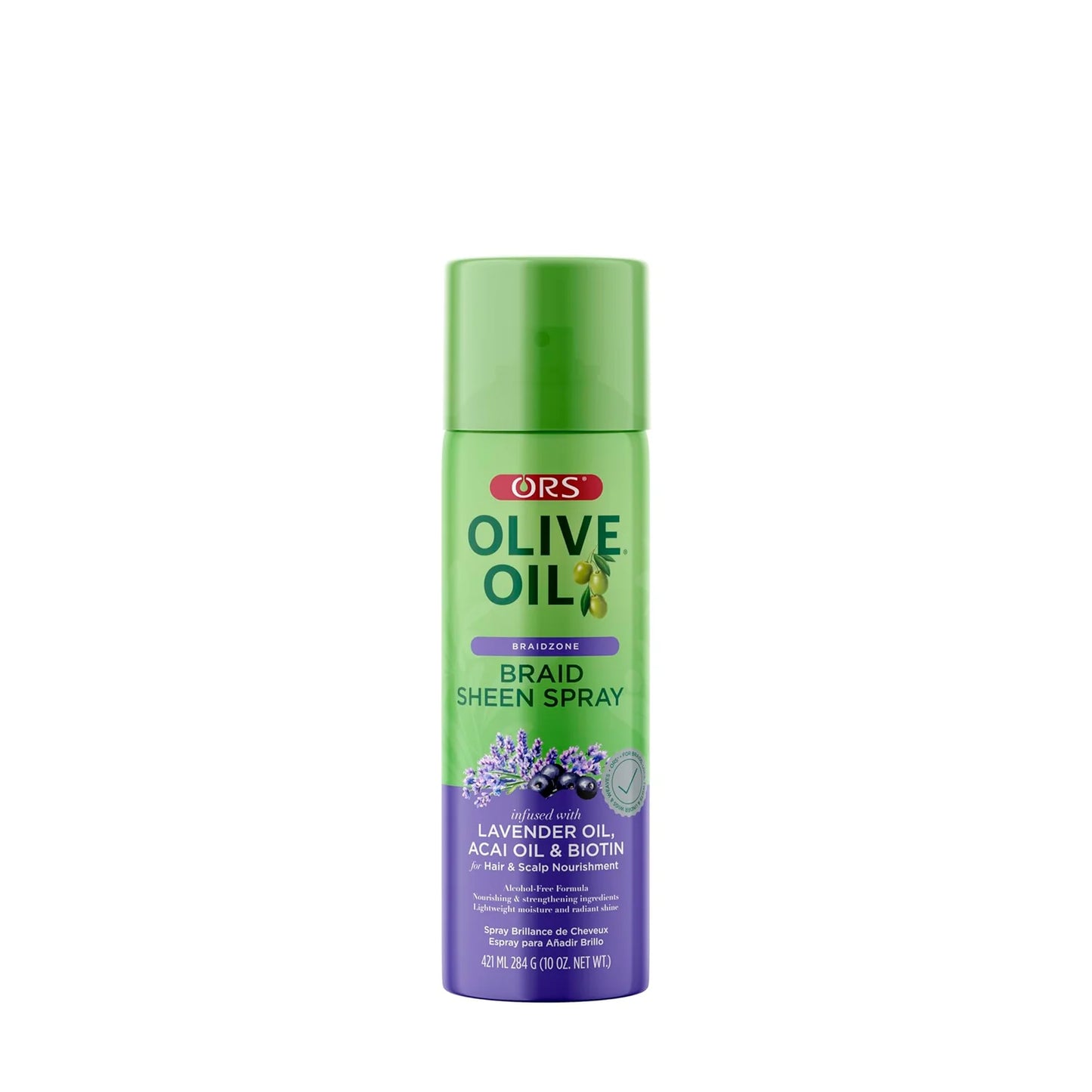 ORS Olive Oil Braidzone Braid Sheen Spray for Hair & Scalp Nourishment 10oz