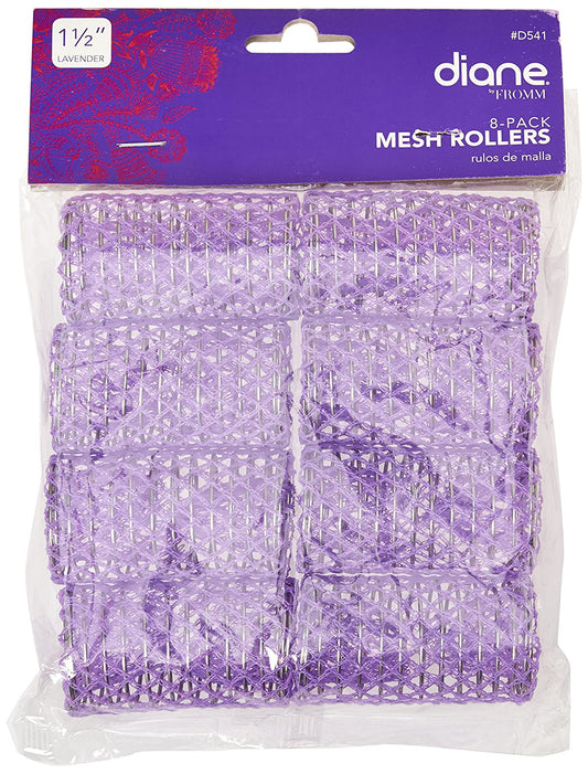 Diane Mesh Rollers 8 Pack 1 1/2 Lavender
