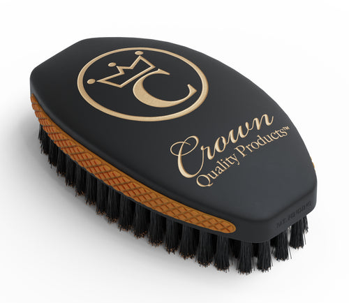 Crown Quality Brush 2.0 Caesar Bangin' Black Soft 100% Boar Bristle