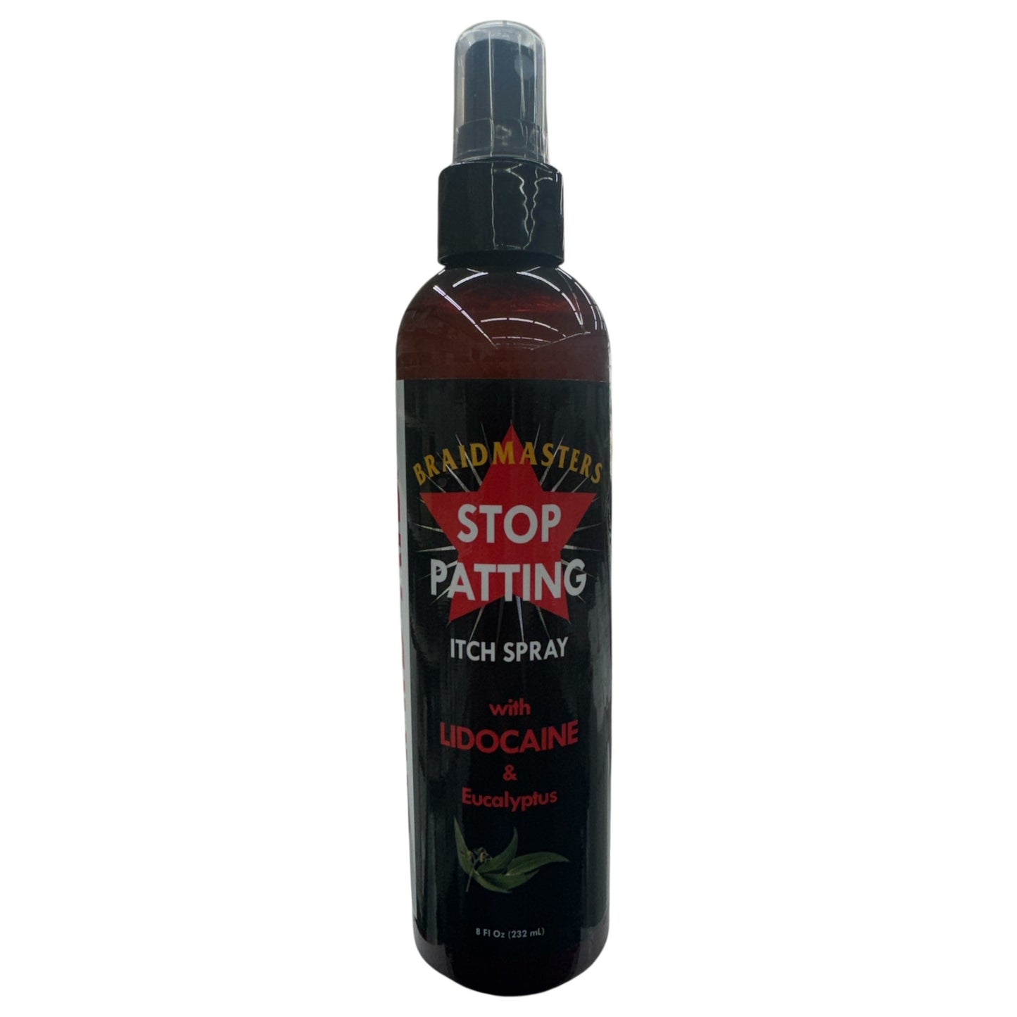 Braidmasters STOP PATTING | Itch Spray with Eucalyptus and Lidocaine 8oz