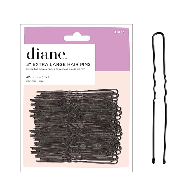 Diane 3" Hair Pins Black Extra Large D473