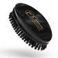 Crown Quality Brush Classic Military Palm/Beard Brush Onyx Black 100% Medium Soft Boar Bristle