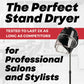 Hot & Hotter Turbo 3000 Professional Salon Dryer, Standing Hood Hair Dryer-Black