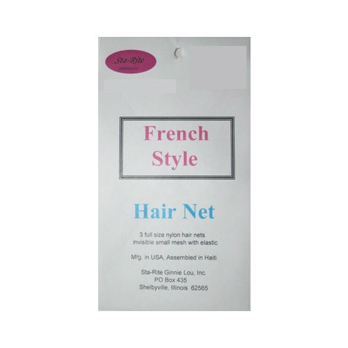 Sta-Rite French Style Hair Nets 3 pack