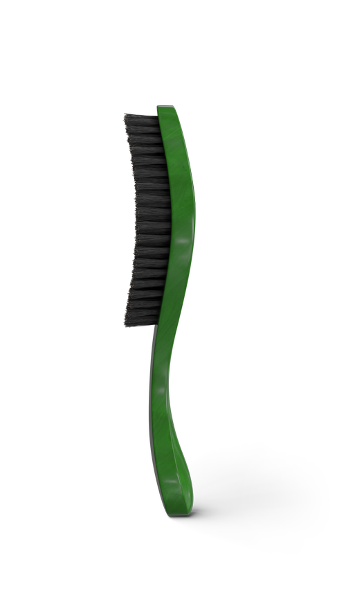 Crown Quality Brush Original Emerald Green Medium-Soft 100% Boar Bristle Crown