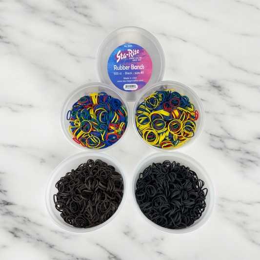 Sta-Rite Black & Brown Rubberbands w/ 2 FREE Assorted