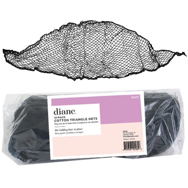 Diane Cotton Triangle Hair Net 12 Pack #D609