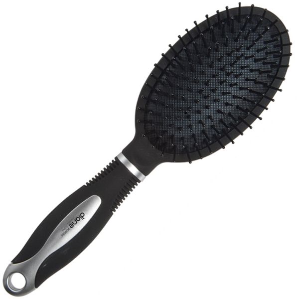 Diane #D9086 Black and Silver Oval Paddle Brush