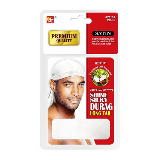 Beauty Town Premium Shine Silky Durag Long Tail Satin