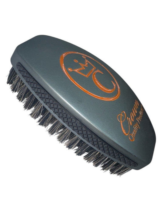 Crown Quality Brush 2.0 Caesar Champagne Green Premium Medium-Soft 100% Boar Bristle