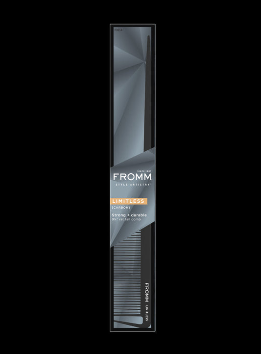 Fromm Limitless 9.25" Carbon Rat Tail Comb