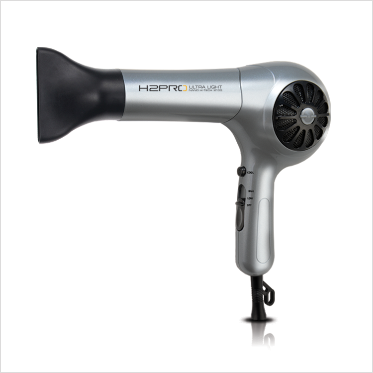 H2PRO Ultra Light 2100 Hair Dryer– Silver