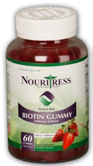 Nouritress Perfect Hair Biotin Gummy 5000mcg - 60 count